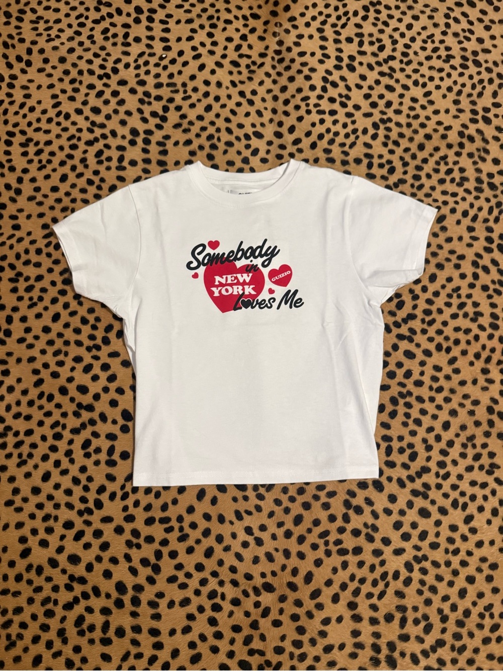 Danielle Guizio Shrunken Tee NY- size small